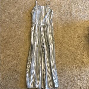 Striped Halter Neck Jumpsuit